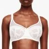 Soutien-gorge Armatures Très Enveloppant De La Marque De Lingerie Chantelle, Collection True Lace, Coloris Milk (=nacre).