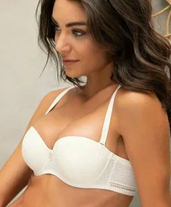 ANTIGEL DE LISE CHARMEL Soutien-gorge Bandeau Bretelles Amovibles Collection Daily Paillette Coloris Nacre De Chez Antigel Par Lise Charmel. -SOUTIEN-GORGE Soldes Boutique Soutien gorge bandeau bretelles amovibles Antigel de Lise Charmel daily paillette nacre ECH5655 NP fashion 3