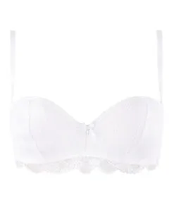 Soutien-gorge Bandeau Bretelles Amovibles Collection De Lingerie Blanche Féérie Couture Par Lise Charmel. -SOUTIEN-GORGE Soldes Boutique Soutien gorge bandeau bretelles amovibles Lise Charmel Feerie Couture blanc ACH5674 BL 1001