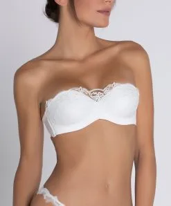 Soutien-gorge Bandeau Bretelles Amovibles Ivoire Collection De Lingerie Nuptiale Source Beauté Par Lise Charmel. -SOUTIEN-GORGE Soldes Boutique Soutien gorge bandeau bretelles amovibles Lise Charmel Source Beaute ecru nacre ivoire ACH5672 EN 3