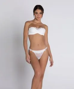Soutien-gorge Bandeau Bretelles Amovibles Ivoire Collection De Lingerie Nuptiale Source Beauté Par Lise Charmel. -SOUTIEN-GORGE Soldes Boutique Soutien gorge bandeau bretelles amovibles Lise Charmel Source Beaute ecru nacre ivoire ACH5672 EN 4