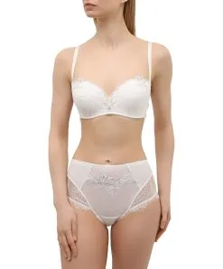 Soutien-gorge Bandeau Bretelles Amovibles Ivoire De La Collection Orchidée Beauté Par La Marque De Lingerie Lise Charmel. -SOUTIEN-GORGE Soldes Boutique Soutien gorge bandeau bretelles amovibles Lise Charmel orchidee beaute ecru nacre ACG5662 EN 503