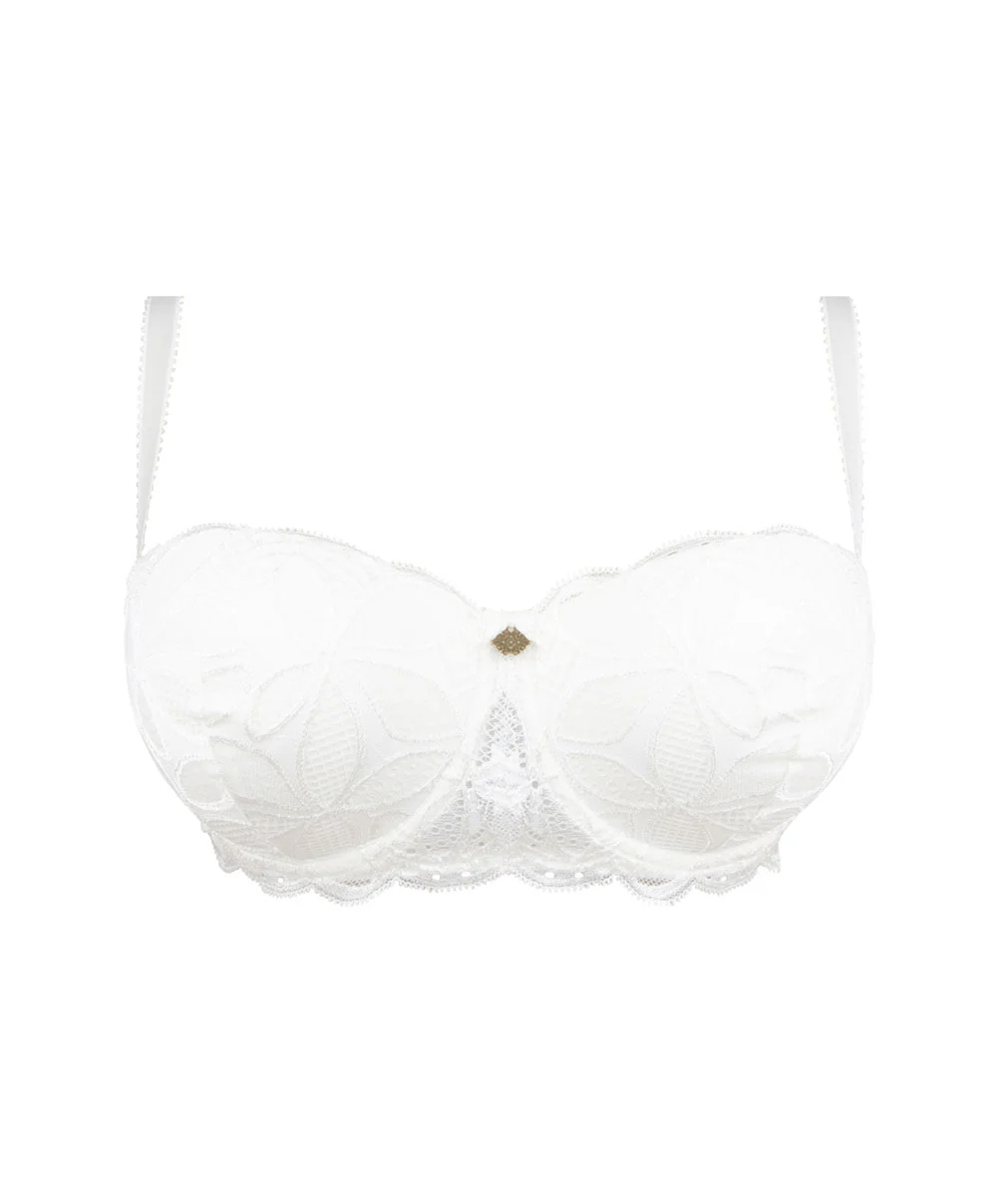 ANTIGEL DE LISE CHARMEL Soutien-gorge Grande Taille Bandeau à Bretelles Amovibles Grande Taille Collection Stricto Sensuelle De Chez Antigel Par Lise Charmel Coloris Blanc. 7 ANTIGEL DE LISE CHARMEL Soutien-gorge Grande Taille Bandeau à Bretelles Amovibles Grande Taille Collection Stricto Sensuelle De Chez Antigel Par Lise Charmel Coloris Blanc. – Image 5
