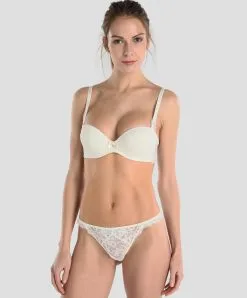 Soutien-gorge Bandeau Push-up De La Collection Exception Charme De Chez Lise Charmel. -SOUTIEN-GORGE Soldes Boutique Soutien gorge bandeau push Lise Charmel Exception charme Nacre ACG8702 NA ensemble