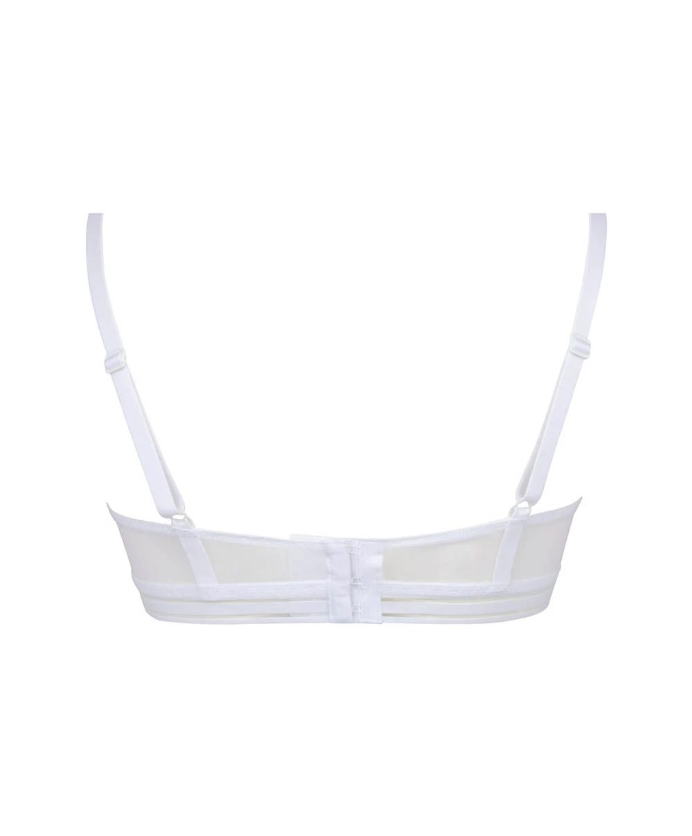 Soutien-gorge Bandeau Antigel De Lise Charmel De La Collection Sensualité Douceur Au Coloris Blanc. 5 Soutien-gorge Bandeau Antigel De Lise Charmel De La Collection Sensualité Douceur Au Coloris Blanc. – Image 3