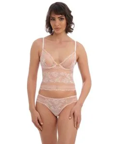Soutien-gorge Bralette à Armatures Wacoal De La Collection Ravissant, Coloris Delicacy (=rose Pastel). 15 Soutien-gorge Bralette à Armatures Wacoal De La Collection Ravissant, Coloris Delicacy (=rose Pastel). -SOUTIEN-GORGE Soldes Boutique Soutien gorge brassiere bralette avec armatures Wacoal Ravissant delicacy rose poudre WE600512 DLY 4
