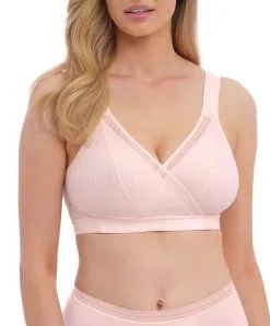 Soutien-gorge Brassière Bralette Sans Armatures Collection Fusion Coloris Blush (=rose Poudré) De Chez Fantasie Par La Maison De Lingerie Wacoal.