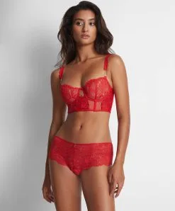 Soutien-gorge Bustier Aubade De La Collection Lingerie Flowermania. 7 Soutien-gorge Bustier Aubade De La Collection Lingerie Flowermania. -SOUTIEN-GORGE Soldes Boutique Soutien gorge bustier flowermania Aubade rouge LA36 ROFL 2