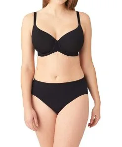Soutien-gorge Moulé à Coques Lisses Coloris Noir Collection Ultimate Side Smoother De Chez Wacoal. -SOUTIEN-GORGE Soldes Boutique Soutien gorge contour lisseur Wacoal ultimate side smoother sand noir WA853281 BLK ensemble