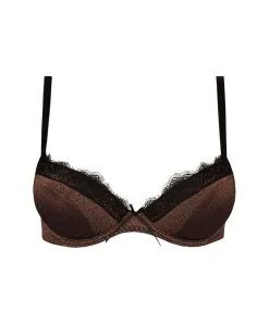 ANTIGEL DE LISE CHARMEL Soutien-gorge Coque Collection à Paillettes Disco Dentelle Coloris Cuivre De Chez Antigel Par Lise Charmel. -SOUTIEN-GORGE Soldes Boutique Soutien gorge coque Antigel de Lise Charmel Disco Dentelle cuivre ECH8046 CD packshot 1