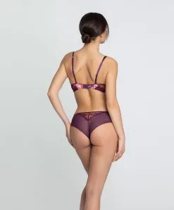 LISE CHARMEL Soutien-gorge Coque Collection Aveu En Fleurs, Coloris Aveu Pétale (=prune). -SOUTIEN-GORGE Soldes Boutique Soutien gorge coque Lise Charmel Aveu en Fleurs aveu petale prune multicolore ACH8543 AP 5