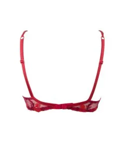 Soutien-gorge Coque Rouge Collection Fleur Aphrodite De Chez Lise Charmel. -SOUTIEN-GORGE Soldes Boutique Soutien gorge coque Lise Charmel Fleur Aphrodite rouge ACG8548 RA packshot 1
