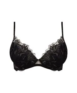 Soutien-gorge Coque De La Collection Lingerie De Luxe Les Nuits Chics Par Lise Charmel.  -SOUTIEN-GORGE Soldes Boutique Soutien gorge coque Lise Charmel Les Nuits Chics noir argent ACH8535 NA packshot 10