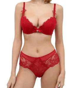 Soutien-gorge Coque Rouge à Armatures De La Collection Permanente Soir De Venise Par Lise Charmel. -SOUTIEN-GORGE Soldes Boutique Soutien gorge coque Lise Charmel Soir de Venise Rouge venise ACA8503 RV 1