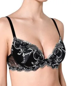LISE CHARMEL Soutien-gorge Coque -SOUTIEN-GORGE Soldes Boutique Soutien gorge coque Lise Charmel Splendeur Soie noir ACC8580 SN face