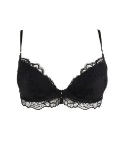Soutien-gorge Coque Ligne Sublime En Dentelle De La Marque De Lingerie Française Lise Charmel.   -SOUTIEN-GORGE Soldes Boutique Soutien gorge coque Lise Charmel Sublime en dentelle noir ACH8513 NO 101