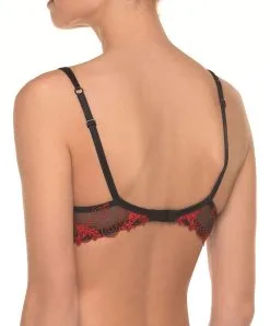 Soutien-gorge Coque De La Collection Baisers De Fleurs De La Marque De Lingerie Française Lise Charmel. -SOUTIEN-GORGE Soldes Boutique Soutien gorge coque Lise Charmel baisers de fleurs nuit amarante ACG8505 NT dos