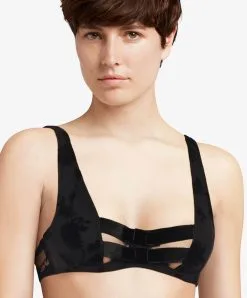 Soutien-gorge Corbeille Chantal Thomass Collection Audacieuse Flock Dans Un Coloris Noir. -SOUTIEN-GORGE Soldes Boutique Soutien gorge coque corbeille audacieuse flock Chantal Thomass noir T03E20 0DN