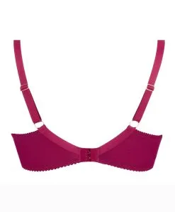 Soutien-gorge Coque Grande Taille Ligne Sublime En Dentelle De La Marque De Lingerie Française Lise Charmel, Coloris Fuchsia Sublime. -SOUTIEN-GORGE Soldes Boutique Soutien gorge coque grande taille lise charmel Sublime en dentelle fuchsia ACH3813 packshot 2