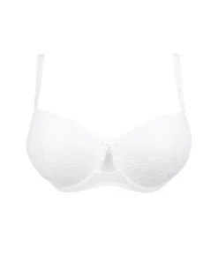 Soutien-gorge Coque Grande Taille Antigel De Lise Charmel De La Collection Sensualité Douceur Au Coloris Blanc.