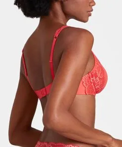 Soutien-gorge Coque Moulé Lisse Spacer Plongeant Collection Lingerie Corail Sweetessence Coloris Grenadine De Chez Aubade Paris. -SOUTIEN-GORGE Soldes Boutique Soutien gorge coque moule lisse spacer plongeant sweetessence grenadine Aubade corail IKN09 GRND 2