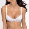 Soutien-gorge Coque Antigel De Lise Charmel De La Collection Sensualité Douceur Au Coloris Blanc.