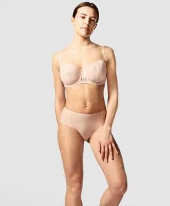 Soutien-gorge Corbeille Beige Doré Collection Day To Night De Chez Chantelle.  -SOUTIEN-GORGE Soldes Boutique Soutien gorge corbeille Chantelle Day to Night beige dore chair C15F50 01N 4