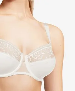 Soutien-gorge Corbeille  Chantelle Lingerie De La Collection Every Curve Coloris Milk.  -SOUTIEN-GORGE Soldes Boutique Soutien gorge corbeille Chantelle every curve ivoire nacre C16B50 0LW 3