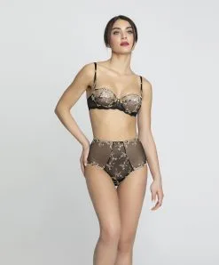Soutien-gorge Corbeille De La Collection Lingerie De Luxe Déesse En Glam Par Lise Charmel.  -SOUTIEN-GORGE Soldes Boutique Soutien gorge corbeille Lise Charmel Deesse en glam noir or ACH3015 OG 4