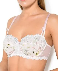 Soutien-gorge Corbeille De La Collection Dressing Effeuillage Par Lise Charmel. -SOUTIEN-GORGE Soldes Boutique Soutien gorge corbeille Lise Charmel Dressing Effeuillage eglantine rose poudre ACG3028 DE 1