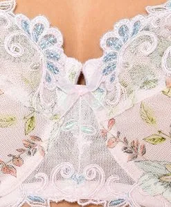 Soutien-gorge Corbeille De La Collection Dressing Effeuillage Par Lise Charmel. -SOUTIEN-GORGE Soldes Boutique Soutien gorge corbeille Lise Charmel Dressing Effeuillage eglantine rose poudre ACG3028 DE 4