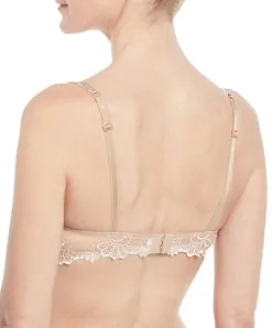 Soutien-gorge Corbeille Collection De Lingerie Permanente Dressing Floral De Chez Lise Charmel, Coloris Ambre Nacre.  -SOUTIEN-GORGE Soldes Boutique Soutien gorge corbeille Lise Charmel Dressing Floral ambre nacre chair ACC3088 AN 506