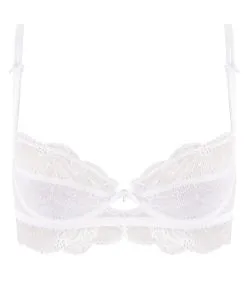 Soutien-gorge Corbeille Collection De Lingerie Blanche Féérie Couture Par Lise Charmel. -SOUTIEN-GORGE Soldes Boutique Soutien gorge corbeille Lise Charmel Feerie Couture blanc ACH3074 BL 1001