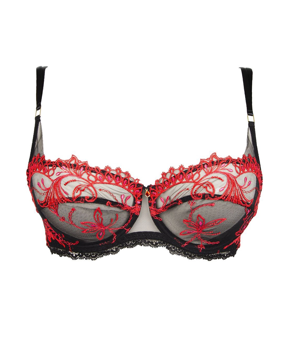 Soutien-gorge Corbeille Noir Et Rouge Collection Invitation Sexy De Chez Lise Charmel. 7 Soutien-gorge Corbeille Noir Et Rouge Collection Invitation Sexy De Chez Lise Charmel. – Image 5