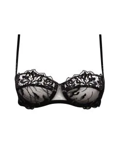 Soutien-gorge Corbeille De La Collection Lingerie De Luxe Les Nuits Chics Par Lise Charmel.  -SOUTIEN-GORGE Soldes Boutique Soutien gorge corbeille Lise Charmel Les Nuits Chics noir argent ACH3035 NA packshot 10
