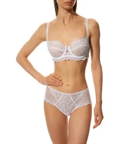 Soutien-gorge Corbeille De La Collection De Lingerie Blanche Crystal Poésie Par Lise Charmel. -SOUTIEN-GORGE Soldes Boutique Soutien gorge corbeille Lise Charmel crystal poesie blanc ACH3034 BL 3