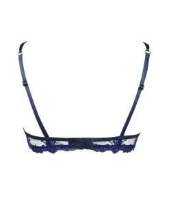 Soutien-gorge Corbeille De La Collection Nuit Folie De Lise Charmel. -SOUTIEN-GORGE Soldes Boutique Soutien gorge corbeille Lise Charmel nuit folie bleu diam ACH3012 ND 1
