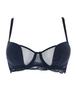 Simone Perele Soutien-gorge Corbeille Simone Pérèle De La Collection Lumineuse. -SOUTIEN-GORGE Soldes Boutique Soutien gorge corbeille Simone Perele Surprenante nocturne bleu nuit 14L330 580 packshot