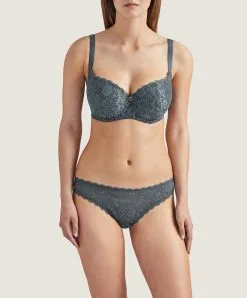 Soutien-gorge Corbeille Coque De La Collection Lingerie Gris Ardoise Rosessence Par Aubade Paris. -SOUTIEN-GORGE Soldes Boutique Soutien gorge corbeille coque Rosessence ardoise Aubade gris HK04 6 ARDO 3