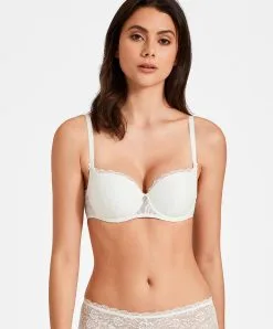 Soutien-gorge Corbeille Coque De La Collection Lingerie Permanente Rosessence Par Aubade Paris. -SOUTIEN-GORGE Soldes Boutique Soutien gorge corbeille coque Rosessence opale Aubade nacre HK04 OPAL 13