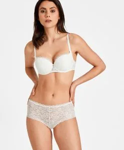 Soutien-gorge Corbeille Coque De La Collection Lingerie Permanente Rosessence Par Aubade Paris. -SOUTIEN-GORGE Soldes Boutique Soutien gorge corbeille coque Rosessence opale Aubade nacre HK04 OPAL 15