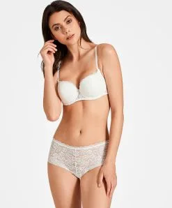 Soutien-gorge Corbeille Coque De La Collection Lingerie Permanente Rosessence Par Aubade Paris. -SOUTIEN-GORGE Soldes Boutique Soutien gorge corbeille coque Rosessence opale Aubade nacre HK04 OPAL 16