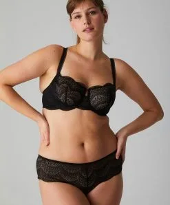 Simone Perele Soutien-gorge Corbeille En Dentelle Simone Pérèle Collection De Lingerie Permanente Karma Coloris Noir. -SOUTIEN-GORGE Soldes Boutique Soutien gorge corbeille en dentelle Simone Perele Karma noir 12V330 015 7