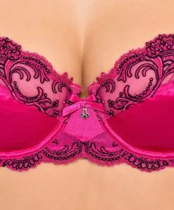 Soutien-gorge En Soie Lise Charmel Forme Corbeille Collection Splendeur Soie Coloris Splendeur Fuchsia.  -SOUTIEN-GORGE Soldes Boutique Soutien gorge corbeille en soie Lise Charmel Splendeur soie fuchsia ACC3080 SF details
