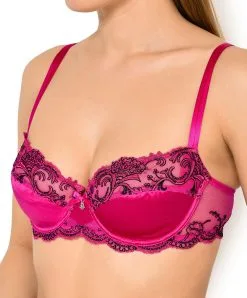 Soutien-gorge En Soie Lise Charmel Forme Corbeille Collection Splendeur Soie Coloris Splendeur Fuchsia. 