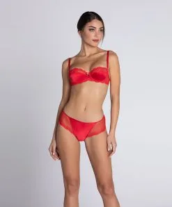 Soutien-gorge Corbeille En Soie Lise Charmel Collection Splendeur Soie, Coloris Rouge. -SOUTIEN-GORGE Soldes Boutique Soutien gorge corbeille en soie Lise Charmel Splendeur soie rouge rouge ACC3080 RS 504