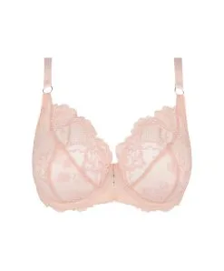 Soutien-gorge Corbeille Fitting Ligne Sublime En Dentelle De La Marque De Lingerie Française Lise Charmel, Coloris Rose Sublime. -SOUTIEN-GORGE Soldes Boutique Soutien gorge corbeille fitting Lise Charmel Sublime en dentelle rose poudre rose sublime ACH2813 OS 1001