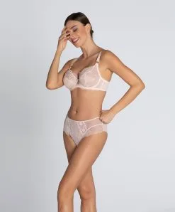 Soutien-gorge Corbeille Fitting Ligne Sublime En Dentelle De La Marque De Lingerie Française Lise Charmel, Coloris Rose Sublime. -SOUTIEN-GORGE Soldes Boutique Soutien gorge corbeille fitting Lise Charmel Sublime en dentelle rose poudre rose sublime ACH2813 OS 6