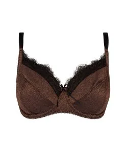 ANTIGEL DE LISE CHARMEL Soutien-gorge Corbeille Bonnets Profonds Collection à Paillettes Disco Dentelle Coloris Cuivre De Chez Antigel Par Lise Charmel. -SOUTIEN-GORGE Soldes Boutique Soutien gorge corbeille grande taille Antigel de Lise Charmel Disco Dentelle cuivre FCH2846 CD packshot 1