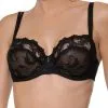 Soutien-gorge Corbeille Grande Taille Collection De Lingerie Permanente Dressing Floral De Chez Lise Charmel, Coloris Noir.  -SOUTIEN-GORGE Soldes Boutique Soutien gorge corbeille grande taille Lise Charmel Dressing Floral noir BCC3088 NO 501